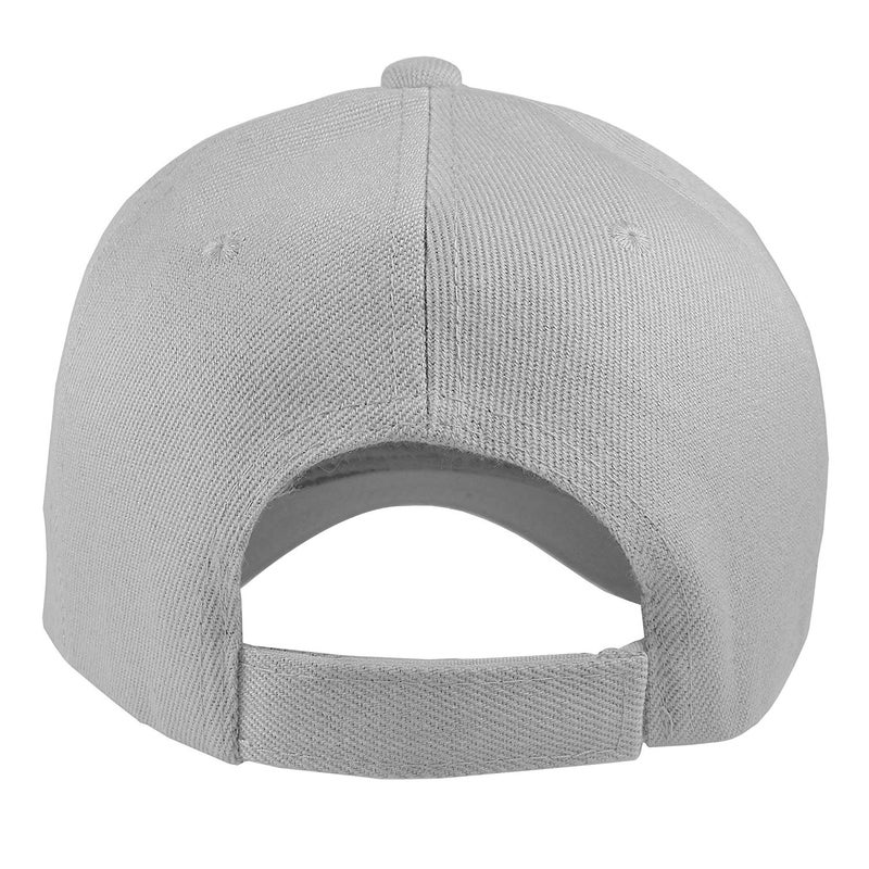 TZ Promise 12 Pack Wholesale Unisex Plain Solid Color Adjustable Baseball Caps Hats (Gray) - Image 4